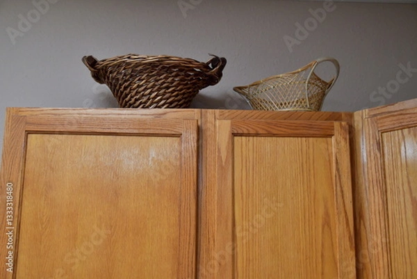 Fototapeta Wooden Cabinets in a Kitched