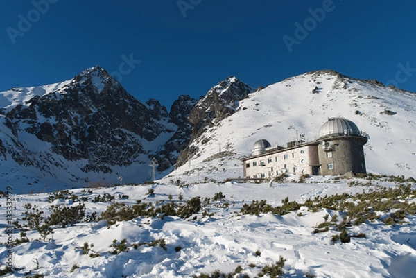 Obraz Observatory in High Tatras Skalnate pleso - Lomnicky stit - High Tatras - Slovakia