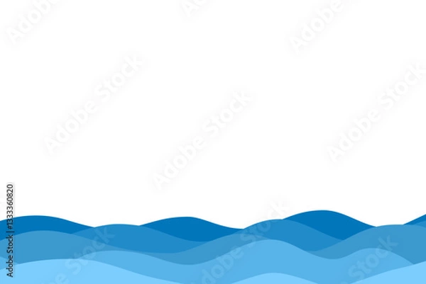 Obraz blue wave background