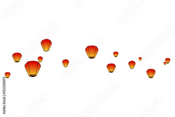 Obraz flying sky lantern 