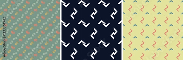 Fototapeta 
Abstract seamless pattern. Abstract and beige seamless geometric. Classic vector ornament.
