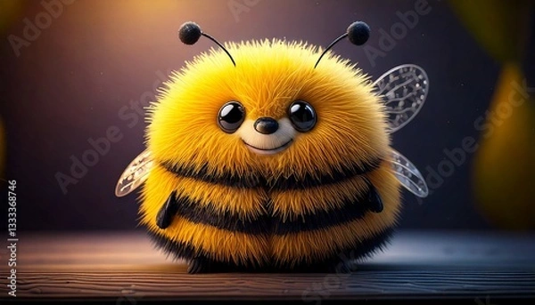 Fototapeta 웃고있는 귀여운 벌