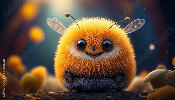 Fototapeta 웃고있는 귀여운 벌