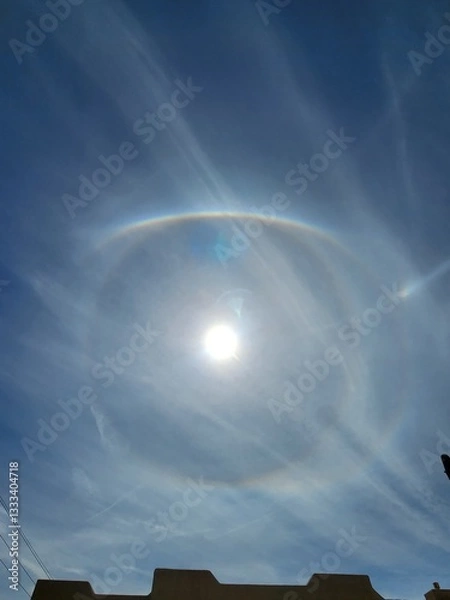 Obraz Doouble sundog in bright blue daytime sky