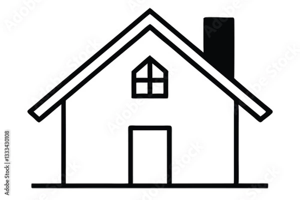 Obraz Web Home Icon Set Flat House Symbols for Websites & Apps