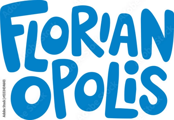 Fototapeta Florianópolis Handwritten Typography.