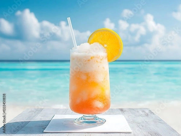 Obraz Tropical Beach Cocktail.