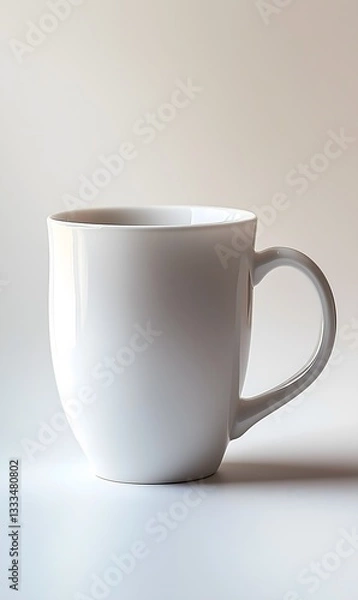 Fototapeta Empty White Coffee Mug