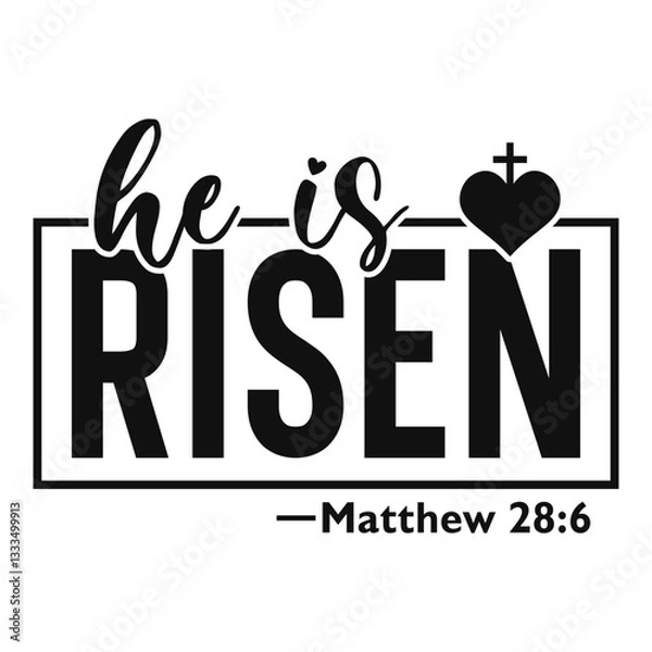Obraz He is risen Svg