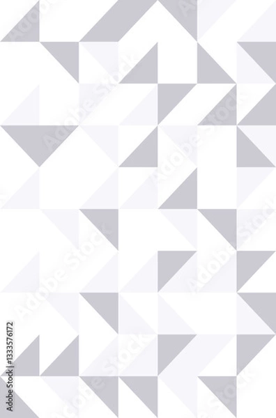 Fototapeta Vertical design of Abstract triangle background design in grey and and light grey color.