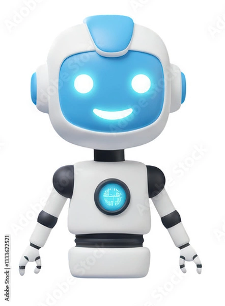 Obraz Cute Robot Character Smiling
