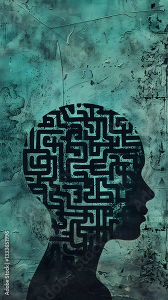 Fototapeta Intricate Pathways: A Visual Representation of Psychological Complexity