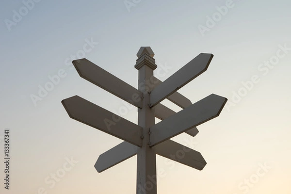 Obraz Signpost in Twilight Time