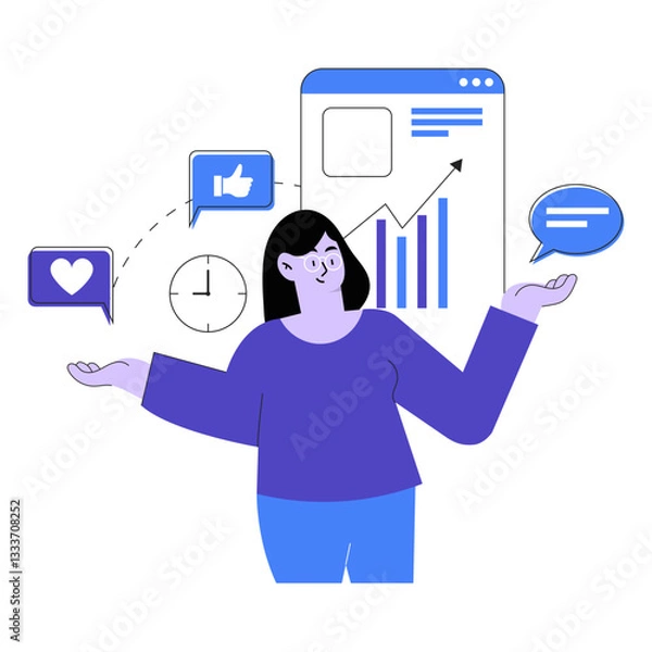 Obraz Personal Branding Illustration