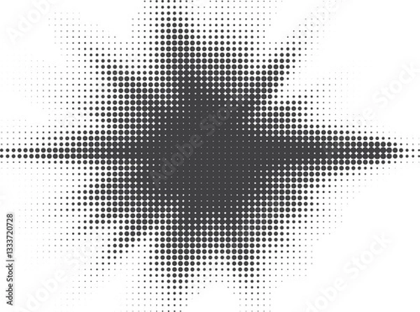 Fototapeta gradient halftone dots background. Pop art template in vector, texture. Vector illustration