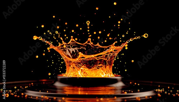 Obraz fire in the night