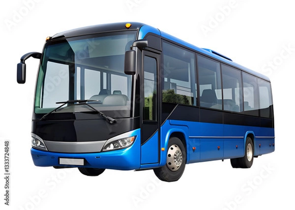 Fototapeta modern bus clipart image on transparent background