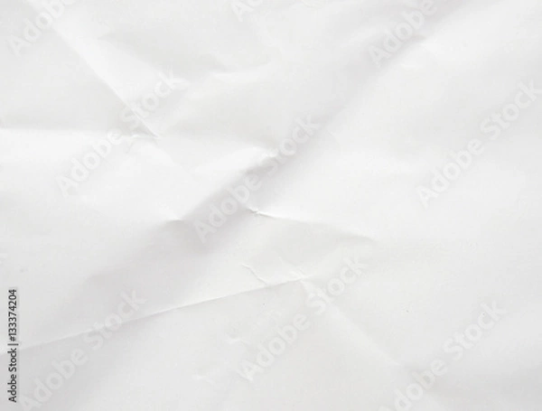 Obraz Crumpled white paper background