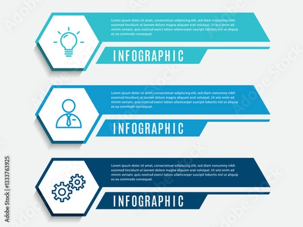 Obraz Business infographics timeline process template