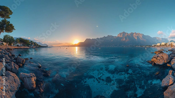 Obraz Serene Ocean Sunset View