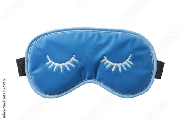 Obraz Soft Blue Sleep Mask with Whimsical Eye Design for Restful Nights