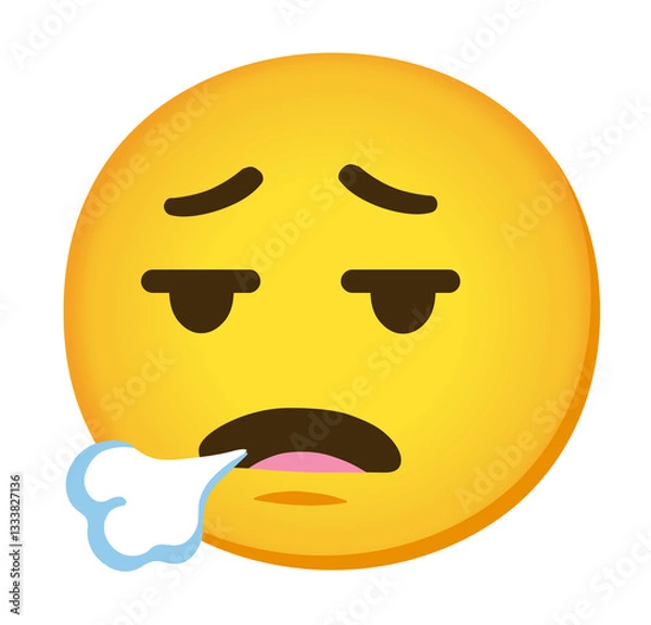 Fototapeta Tired emoji 