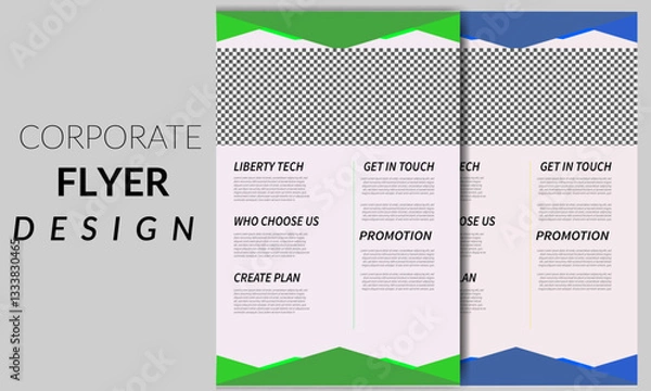 Fototapeta Annual report brochure flyer template, Pink cover design, business advertisement, magazine ads, catalog vector layout in A4 size