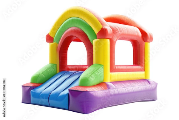 Fototapeta Bounce house Isolated on transparent background