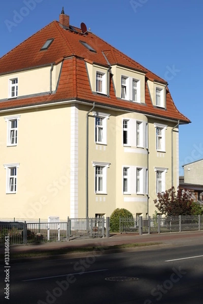 Fototapeta Historical house in Greifswald, Mecklenburg-West Pomerania, Germany