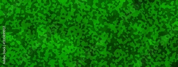 Fototapeta Abstract green background from particles textures for graphic design, web, banner, posters. Foliage fantasy mosaic background. Template Green design saturation for Banner, poster.