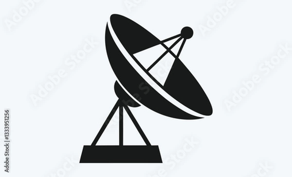 Fototapeta Satellite dish icon vector, satellite dish icon vector illustration graphic design 
