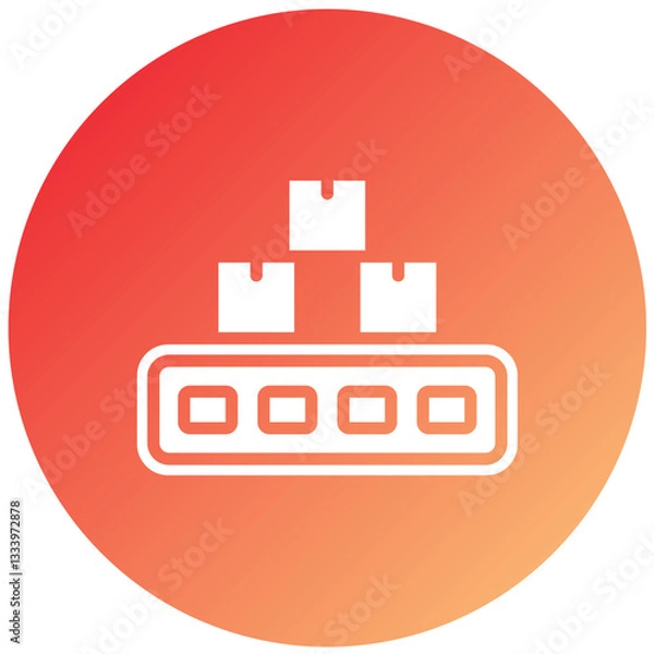 Fototapeta Conveyor Belt Vector Design Icon Style