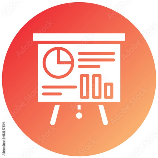 Fototapeta Vector Design Presentation Icon Style
