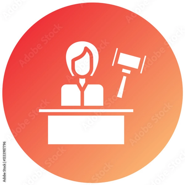 Fototapeta Vector Design Judge Icon Style