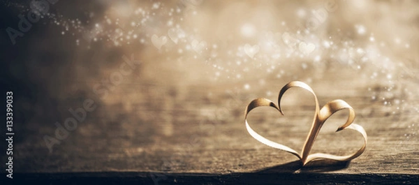 Obraz Magiczne serca wstążki