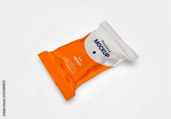 Obraz 3d Pouchbag Packaging Soap Bar Mockup