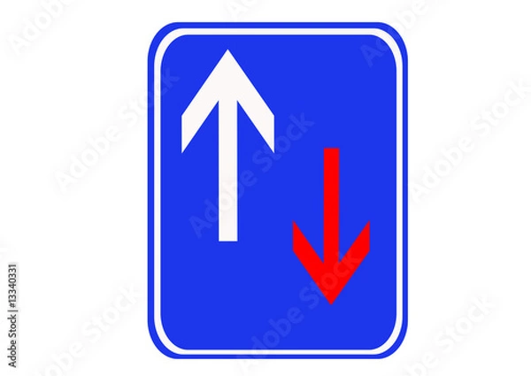 Obraz road priority sign