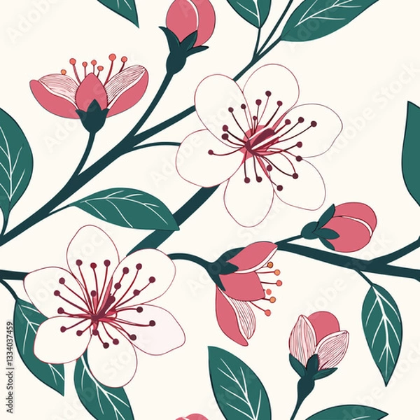 Obraz seamless floral pattern
