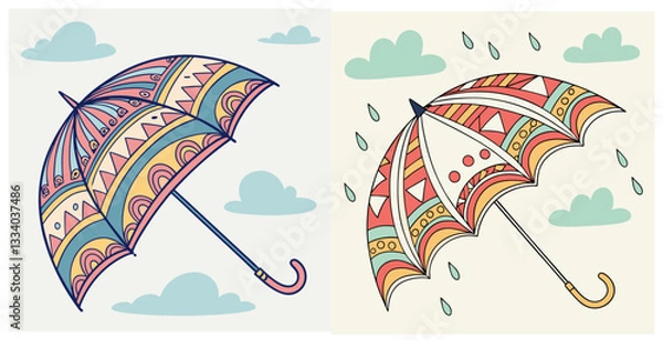 Obraz umbrella vector