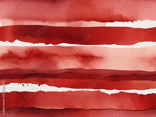 Obraz The red material illustration conveys precision through clean, linear designs.