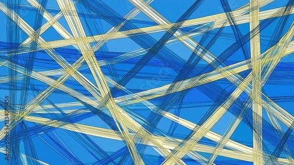 Fototapeta Abstract lines, vibrant colors, digital art, background design, graphic design, web, graphic, print, illustration, use