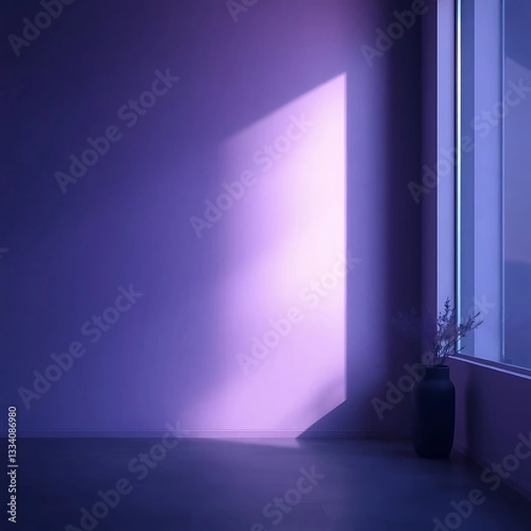 Fototapeta empty room with light