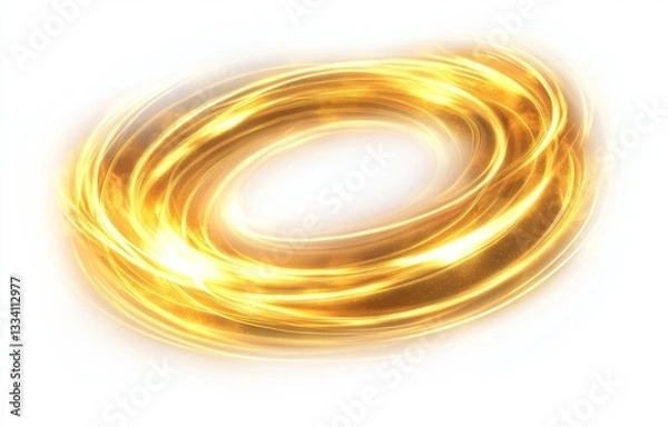 Fototapeta Golden circular energy vortex (1)