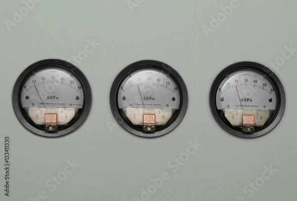 Obraz differential manometer, pressure measurement