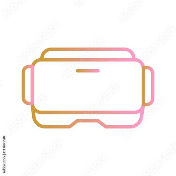 Fototapeta Virtual Reality Headset Vector Icon
