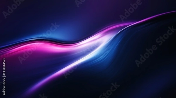 Obraz Dark Gradient Background with Soft Glow