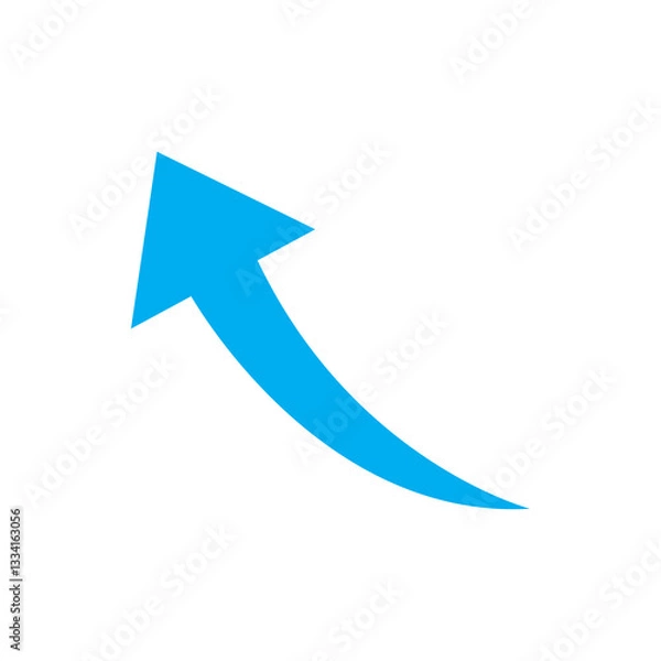 Fototapeta curve arrow symbol