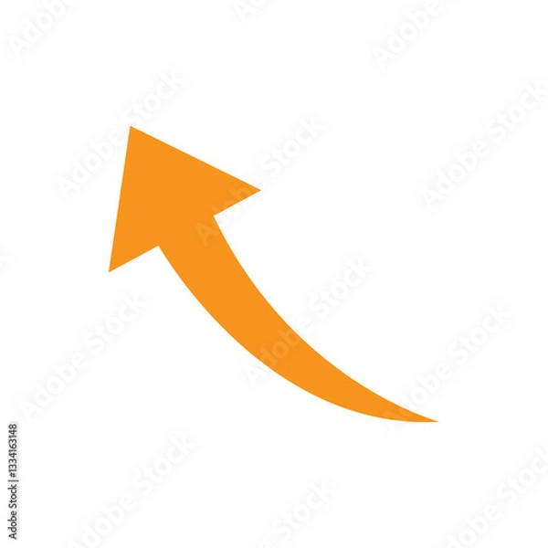 Fototapeta curve arrow symbol