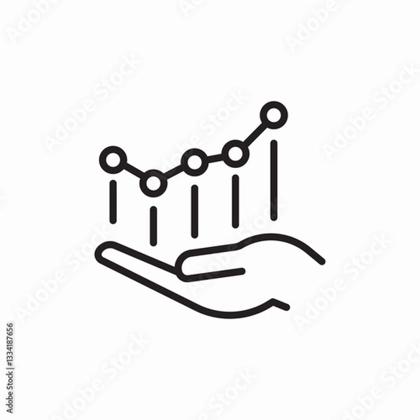 Obraz data approaches icon sign vector