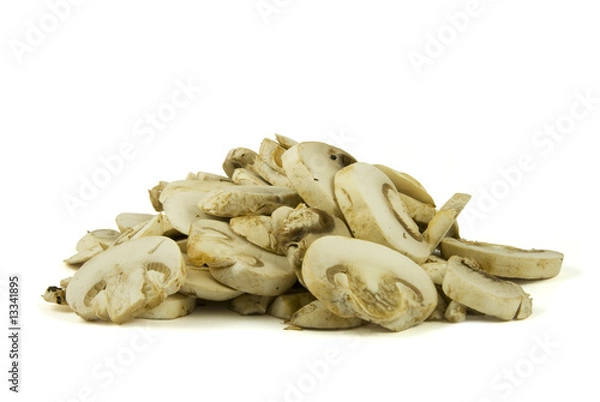 Obraz Sliced champignon mushrooms